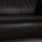 Schwarzes Drei-Sitzer 322 Sofa aus Leder von Rolf Benz 3