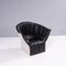 Black Leather Quilted High Back Moel Armchair by Inga Sempé for Ligne Roset 3