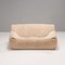 Two Seat Beige Biscuit Sandra Sofa by Annie Hiéronimus for Cinna Line Roset, 1970s, Image 2