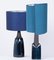 Soholm Lampe mit New Silk Made Made Lampenschirm von René Houben für Bornholm, 1960er 11