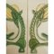 Glazed Art Nouveau Relief Helman House Tile 6