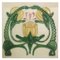 Glazed Art Nouveau Relief Helman House Tile, Image 1