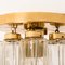 Brass and Glass Lights Ceiling Fixtures from Limburg Glashütte, 1970, Set of 2 13