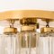 Brass and Glass Lights Ceiling Fixtures from Limburg Glashütte, 1970s, Set of 2, Image 9