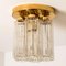 Brass and Glass Lights Ceiling Fixtures from Limburg Glashütte, 1970s, Set of 2, Image 15