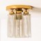 Brass and Glass Lights Ceiling Fixtures from Limburg Glashütte, 1970s, Set of 2, Image 12