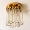 Brass and Glass Lights Ceiling Fixtures from Limburg Glashütte, 1970s, Set of 2, Image 8