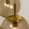 Cascade Fixture with Eight Smoked Hand Blown Globes Ceiling Lamp from Glashütte Limburg, 1970s 7