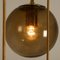 Cascade Fixture with Eight Smoked Hand Blown Globes Ceiling Lamp from Glashütte Limburg, 1970s, Image 6