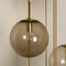 Cascade Fixture with Eight Smoked Hand Blown Globes Ceiling Lamp from Glashütte Limburg, 1970s 10
