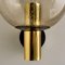 Glass Brass Wall Lamp from Glashütte Limburg, 1970s, Set of 2 9