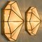 Octagonal Brass Glass Ceiling Light from Glashütte Limburg, 1970s 6