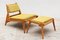 German Hunting Lounge Chairs & Ottoman by Werkstätten Hellerau, 1950s, Set of 2, Image 5