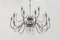 Large Brutalist Classic Wrought Iron Chandelier by Günther Lambert 3