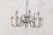 Large Brutalist Classic Wrought Iron Chandelier by Günther Lambert 2