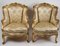 Carved and Gilded Wood Bergères, Set of 2 8