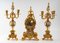 Louis XV Style Gilt Bronze and Partitioned Enamel Mantel, Set of 3 2