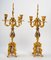 Louis XV Style Gilt Bronze and Partitioned Enamel Mantel, Set of 3, Image 8