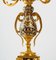 Louis XV Mantel aus vergoldeter Bronze und geteilter Emaille, 3er Set 5