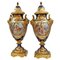 Large Porcelain and Bronze Covered Vases from Sèvres 1