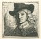 Nach Rembrandt, Portrait von Jan Six, Radierung, 19. Jh 1