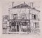 Roger Bezombes, Café Van Gogh Restaurant, Original Etching, Mid-20th-Century, Image 1
