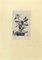 Hervé Le Bourdelles, Flowerpot, Original Etching, 1960s, Image 1