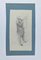 Auguste Andrieux, Man Reading, Original Pencil Drawing, 19th-Century, Image 1