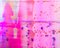 Danny Giesbers, Pink Lush, 2021, acrylics, epoxy resin, phosphorescence on wood 3
