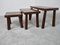 Vintage Brutalist Nesting Tables, 1960s, Set of 3, Image 7