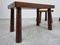 Tables Gigognes Brutalistes Vintage, 1960s, Set de 3 2