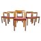 Vintage Brutalist Dining Chairs, Set of 6, 1970s 1