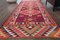 Turkish Handmade Wool Kilim Runner Rug in Purple, Image 3