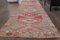 Turkish Handmade Wool Oushak Runner Rug in Pink & Gold, Image 2