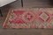 Turkish Handmade Wool Oushak Runner Rug in Pink & Gold, Image 6