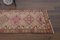 Tapis de Couloir Oushak en Laine Rose et Doré 4