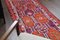 Alfombra de pasillo Ikat Oushak turca hecha a mano, Imagen 8