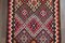 Tapis de Couloir Ikat Oushak Fait Main en Laine, Turquie 9