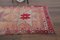 Turkish Handmade Wool Oushak Runner Rug in Pink & Gold 4