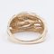 Vintage Ring aus dreifarbigem Gold und Diamanten, 1970er 4