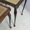 Vintage Hardwood Nest of Three Tables with Mirror Top, Set of 3 18