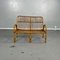 Italian Mid-Century Modern Rattan Bench with Armrests, 1960s, Image 13
