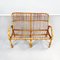 Italian Mid-Century Modern Rattan Bench with Armrests, 1960s, Image 5