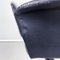 Italian Mid-Century Modern Armchair in Black Leather and Black Metal, 1970s, Image 13