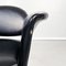 Italian Mid-Century Modern Armchair in Black Leather and Black Metal, 1970s, Image 10