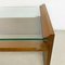 Mid-Century Italian Wood and Green Glass Coffee Table with 2 Tiers, 1960s 9