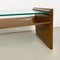 Mid-Century Italian Wood and Green Glass Coffee Table with 2 Tiers, 1960s 7