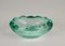 Mid-Century Italian Sommerso Murano Crystal Green Glass Decorative Bowl, 1960s 5