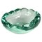 Mid-Century Italian Sommerso Murano Crystal Green Glass Decorative Bowl, 1960s 1