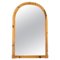 Italian Arched Bamboo & Rattan Wall Mirror, 1970s, Image 1